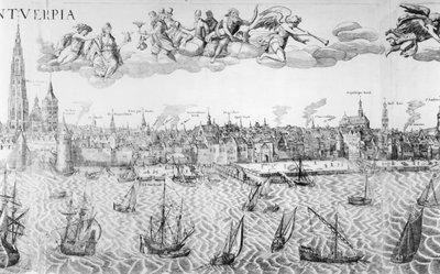 Town Plan of Antwerp by Dutch School